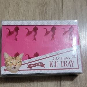 Pink Cat Ice Tray Set